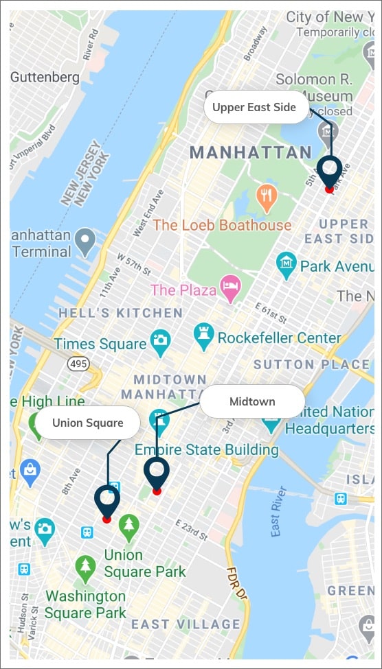 Map of Manhattan Women’s Health & Wellness in New York